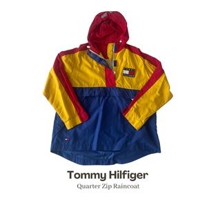 Vintage Tommy Hilfiger Quarter Zip Rainjacket